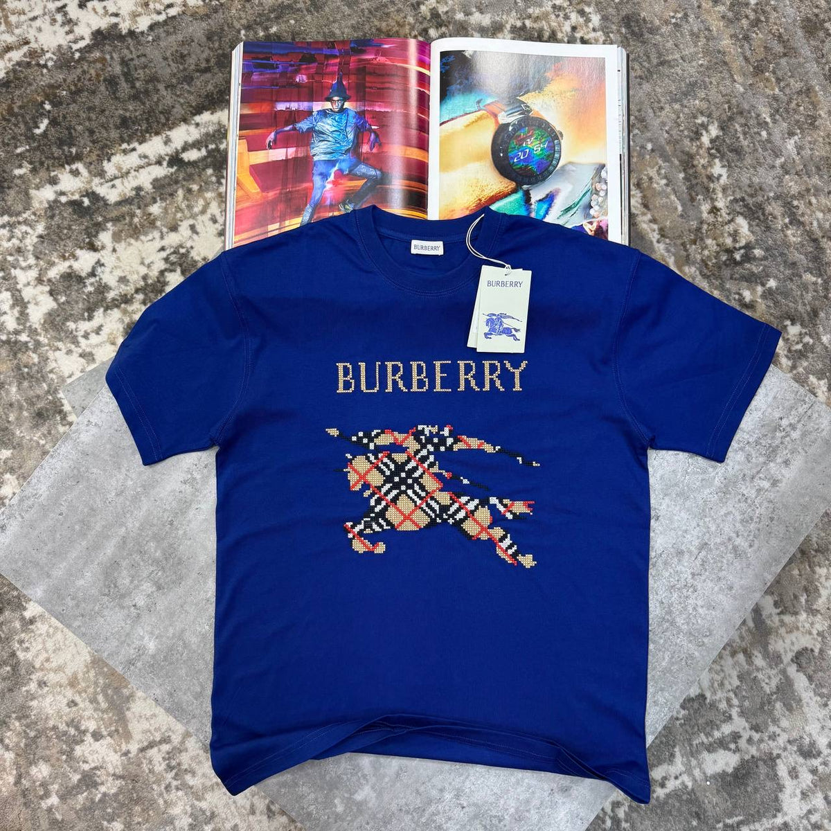 BRBRY TSHIRT-ROYAL BLUE
