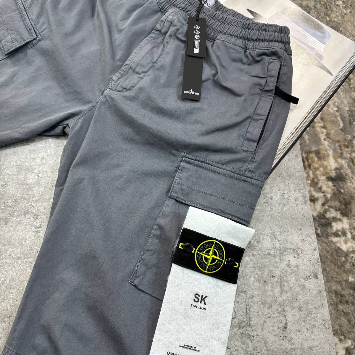 STNE CARGO PANTS-DARK GREY