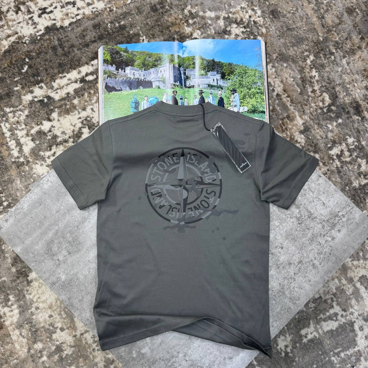S.I BACK BIGPRINT T-SHIRT GREY