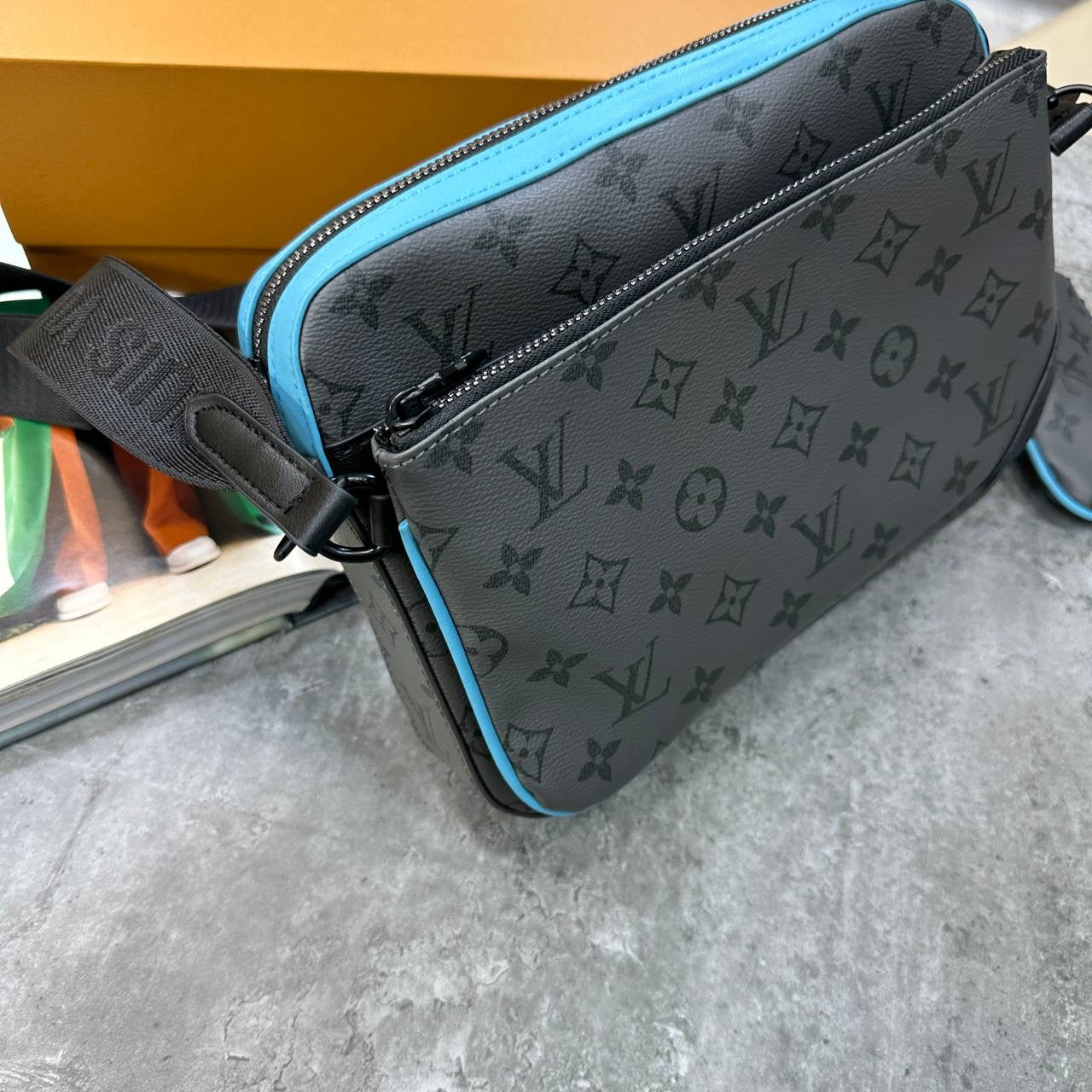 LVE TRIO BAG GREY|BLUE
