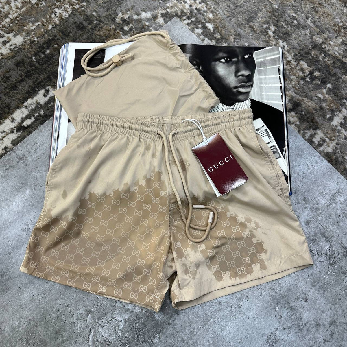 UCI WARER REACTION SWIM SHORTS BEIGE