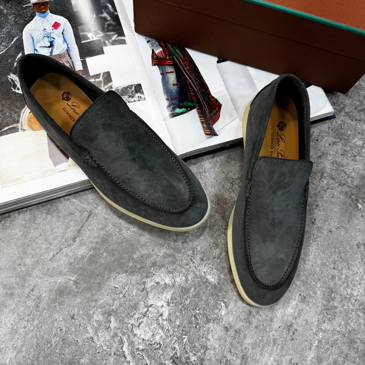 LP LOAFERS- GREY