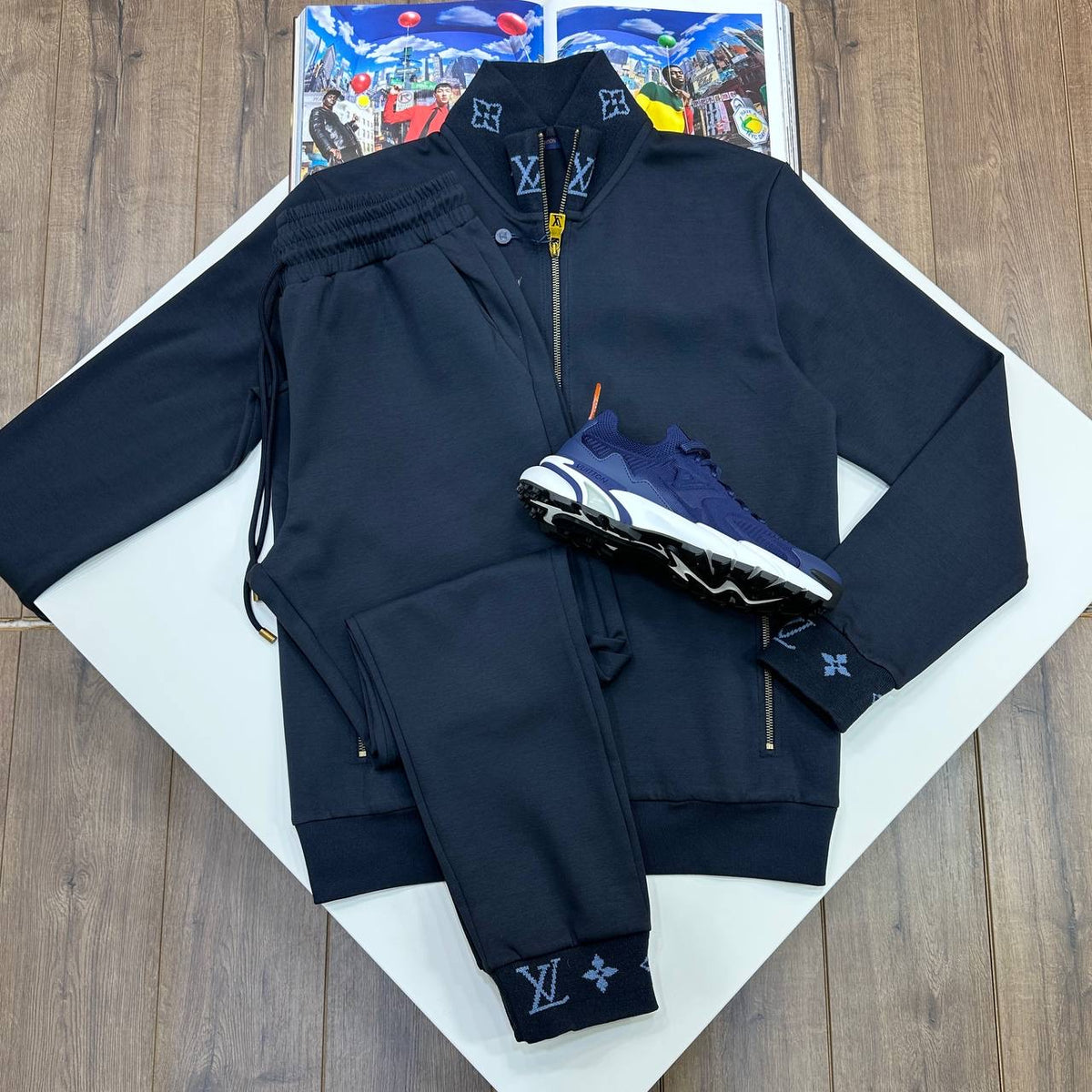 LUIS-VUITN TRACKSUIT NAVY