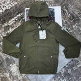 MNLR JACKET WITH  HOOD STRIPS KHAKHI