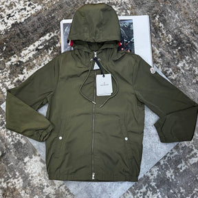 MNLR JACKET WITH  HOOD STRIPS KHAKHI