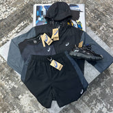 ACS 3 PIECE SHORT SET BLACK/GREY