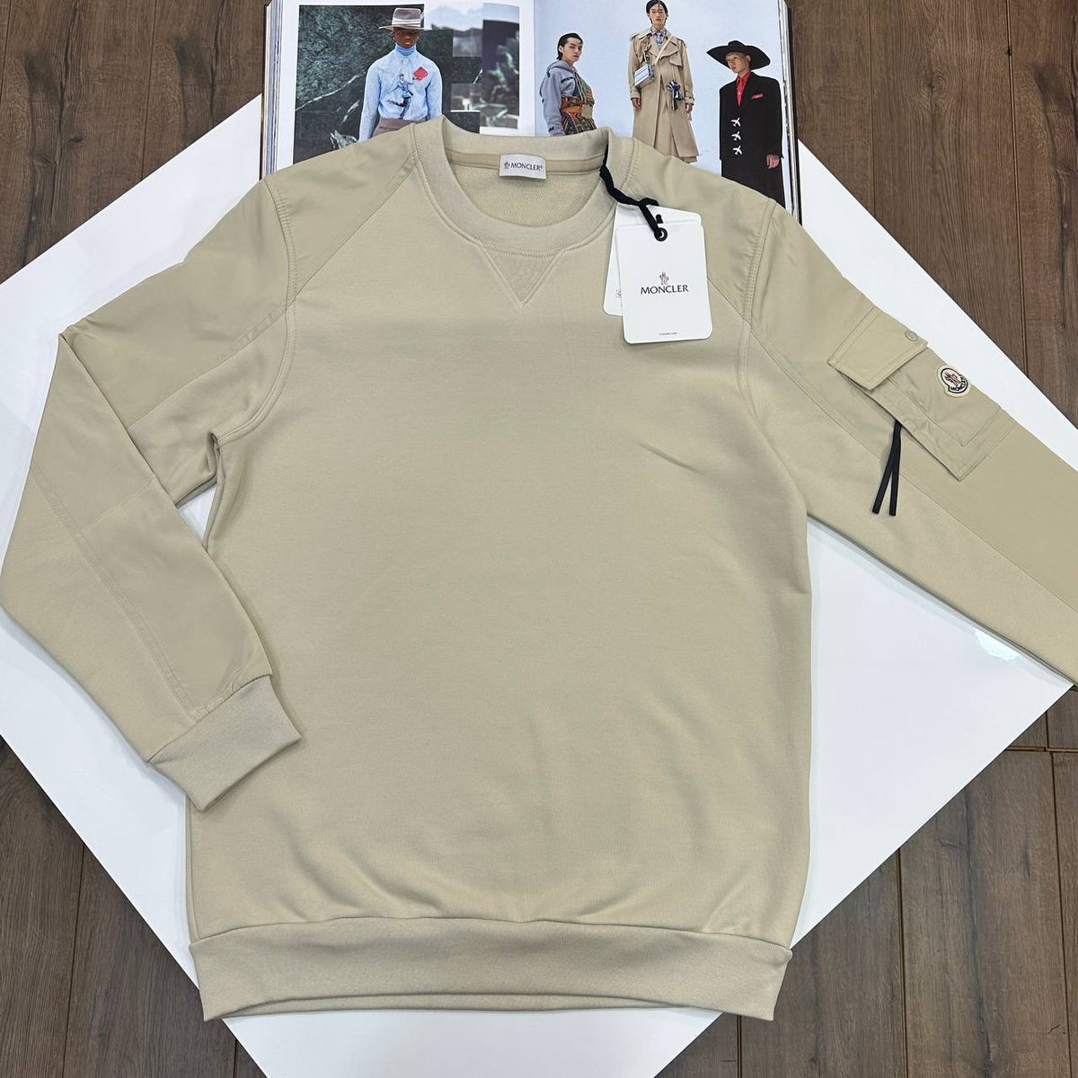 MNCLR SIDE POCKET JUMPER BEIGE