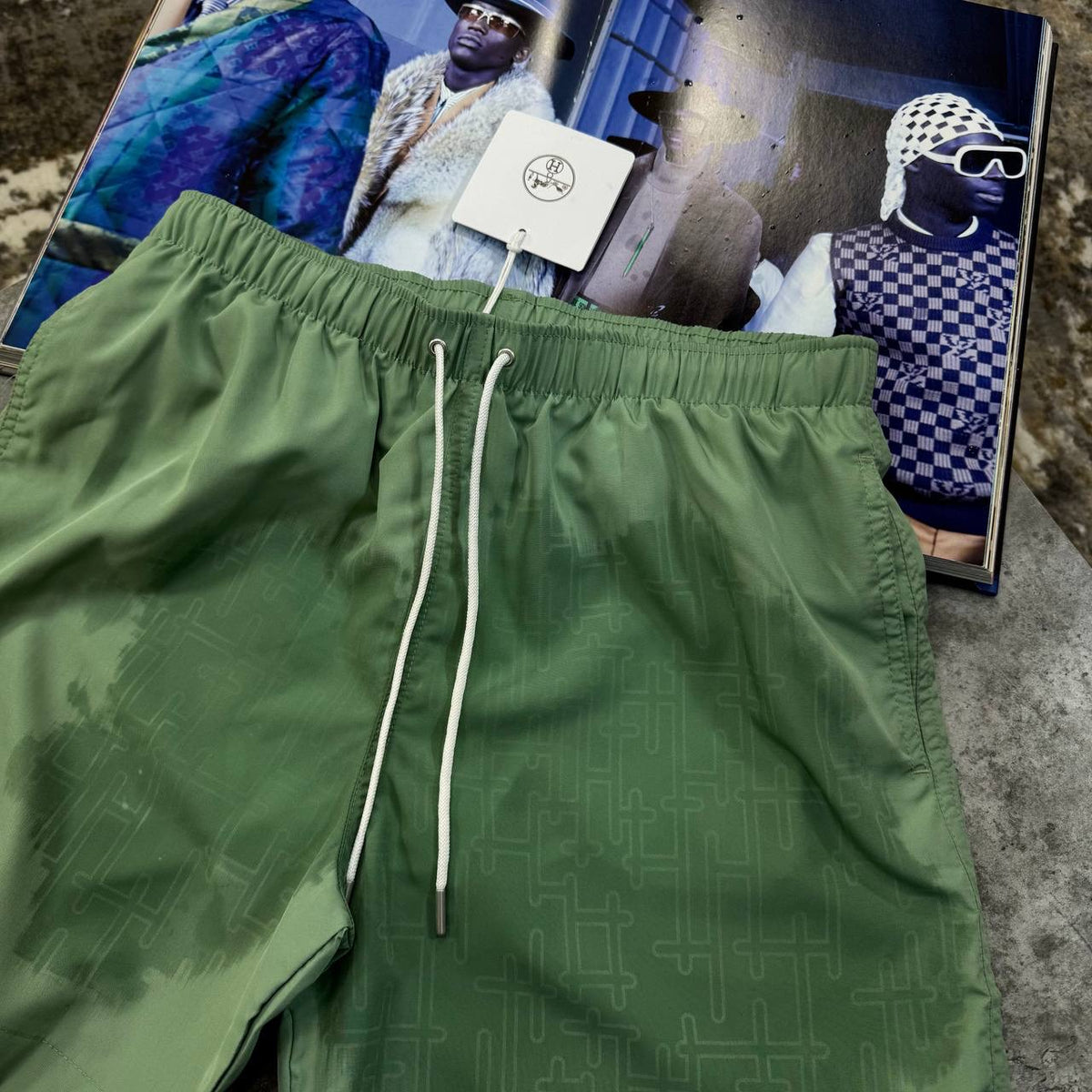 HRMS WATER REACTIVE SWIM SHORT GREEN