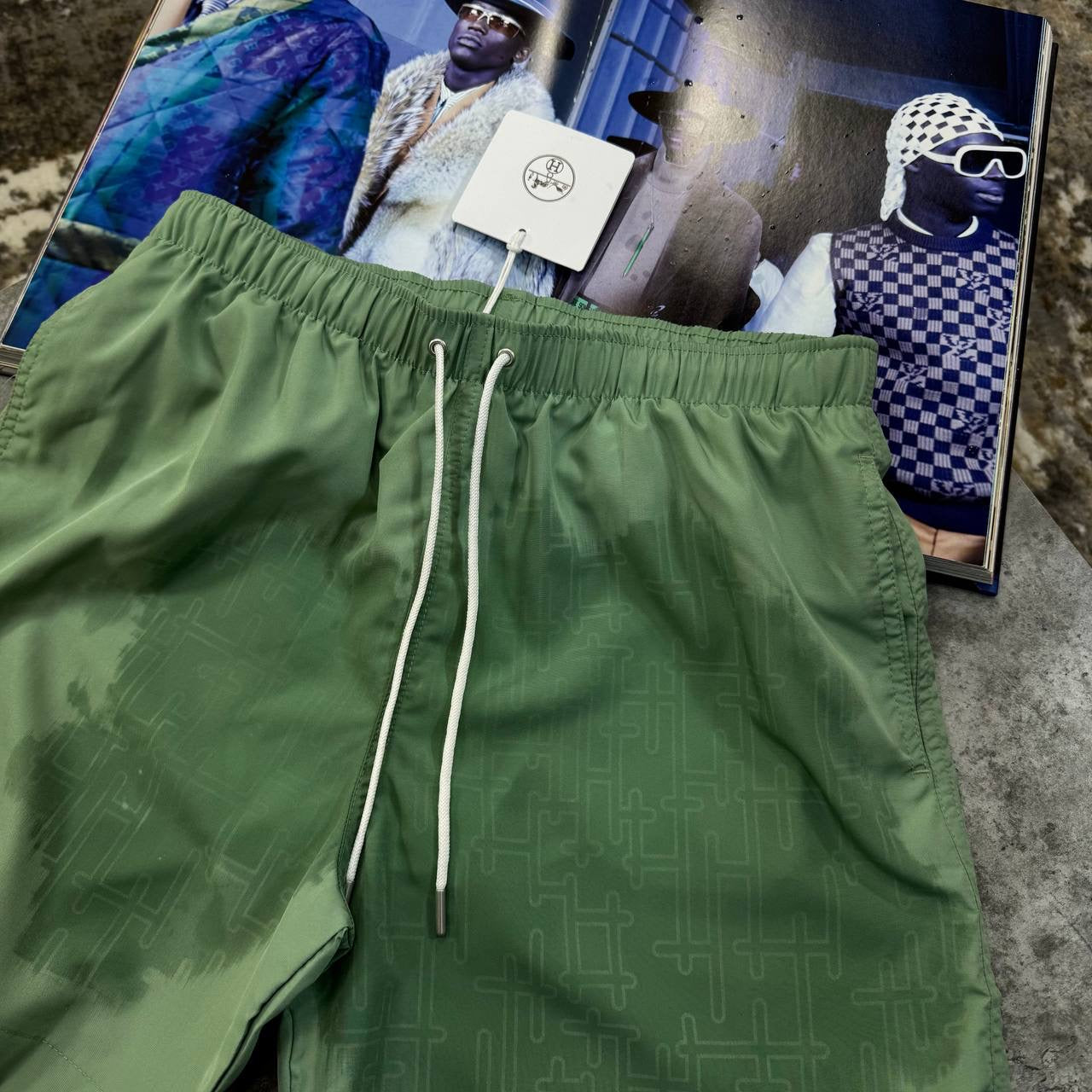 HRMS WATER REACTIVE SWIM SHORT GREEN