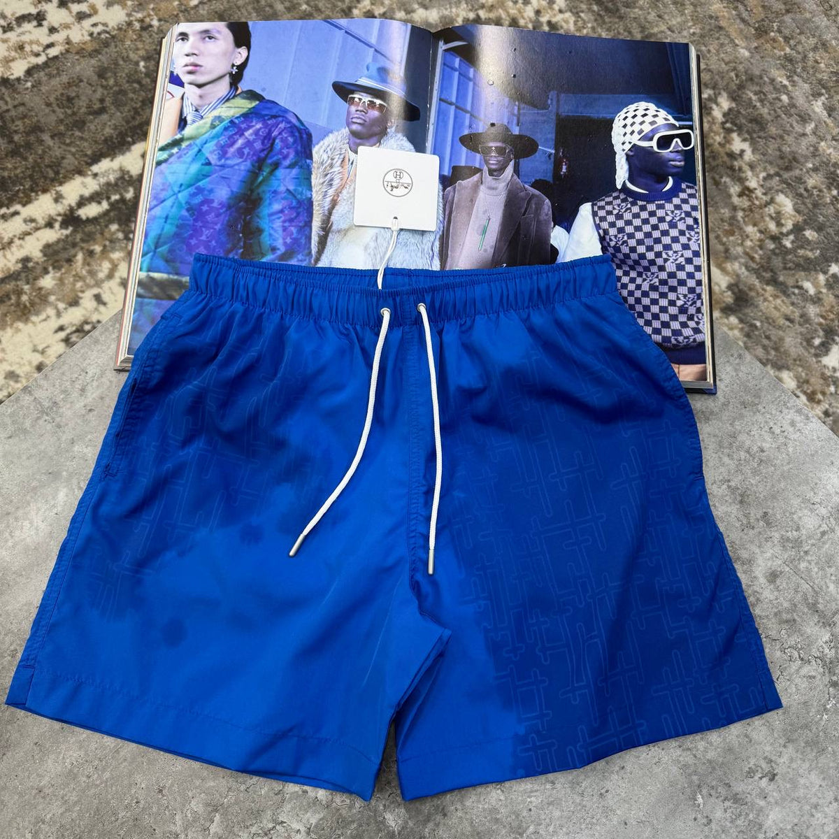 HRMS WATER REACTIVE SWIM SHORT BLUE