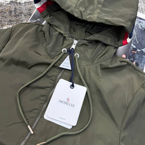 MNLR JACKET WITH  HOOD STRIPS KHAKHI