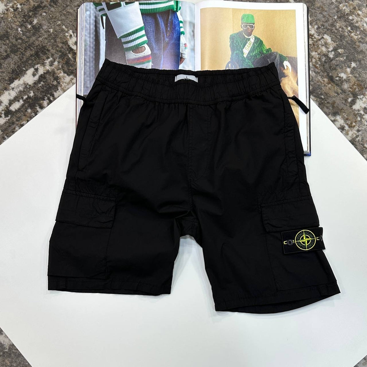 STNE CARGO SHORTS BLACK