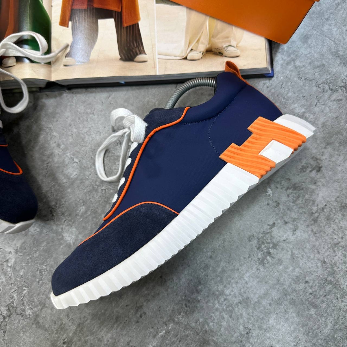HRMS BOUNCING TRAINERS NAVY|ORANGE