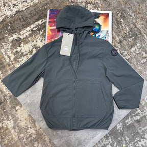 C.G LIGHT WEIGHT JACKET SIDE BLACK BADGE GREY