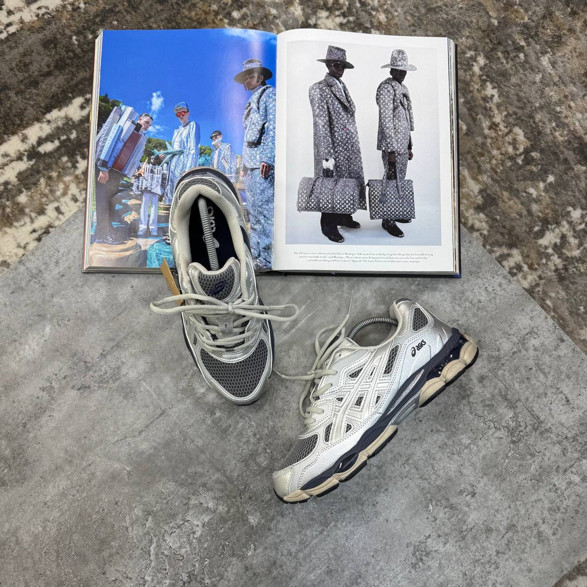 ASC GEL TRAINERS SILVER/GREY