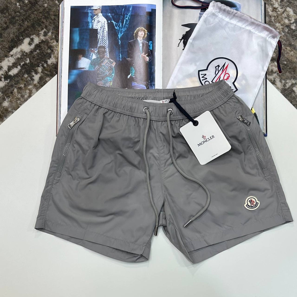 NCLR SWIM SHORT LIGHT GREY