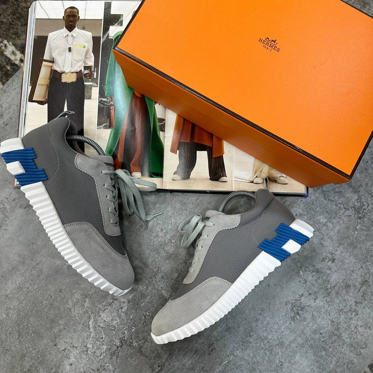 HRMS BOUNCING TRAINERS GREY/BLUE