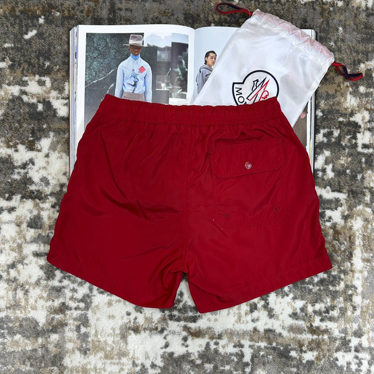 MNLR SWIM SHORTS RED