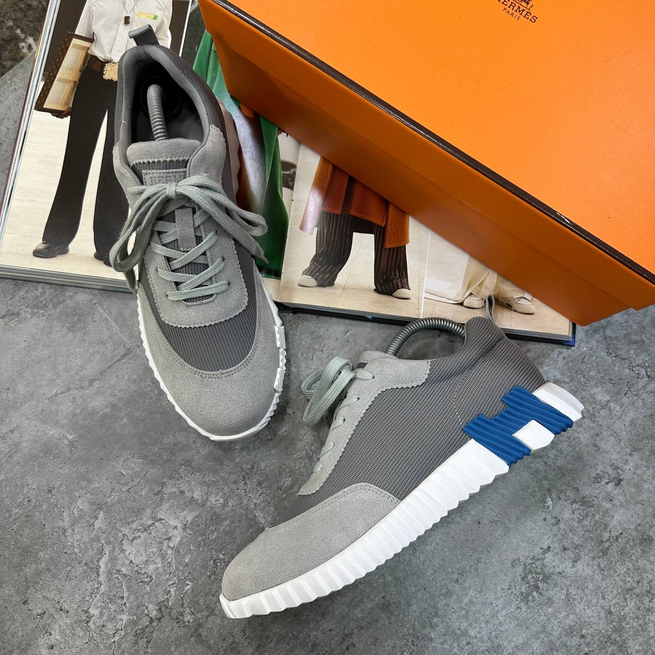 HRMS BOUNCING TRAINERS GREY/BLUE