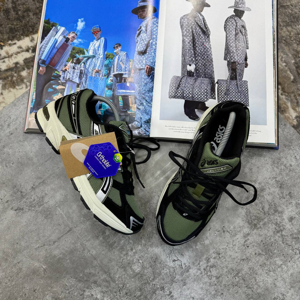 ASC GEL TRAINERS BLACK/BROWN