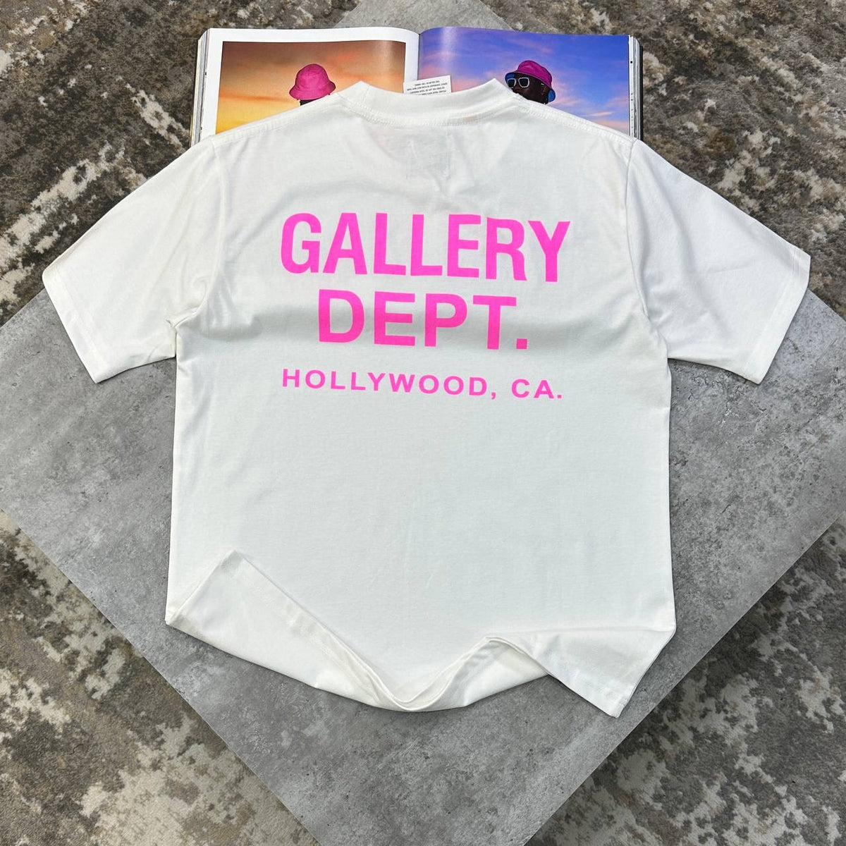 G DPT T-SHIRT WHITE/PINK