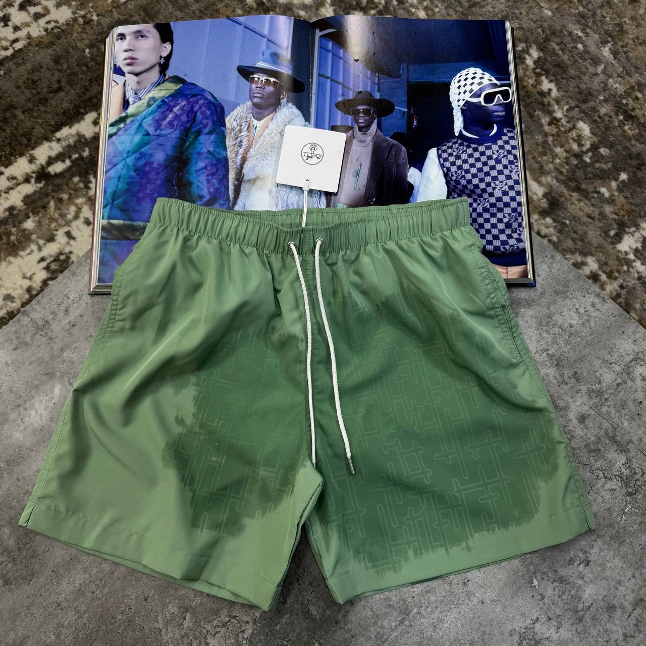 HRMS WATER REACTIVE SWIM SHORT GREEN