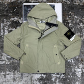 STNE COMPASS-BADGE JACKET-BEIGE