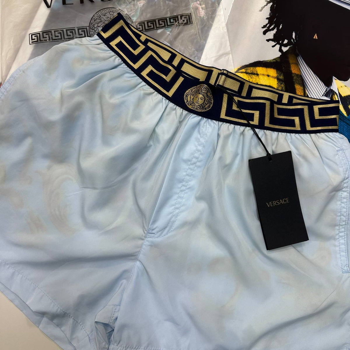 VRCE SWIM SHORTS LIGHT BLUE