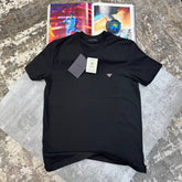PRDA FRONT METAL BADGE TSHIRT- BLACK