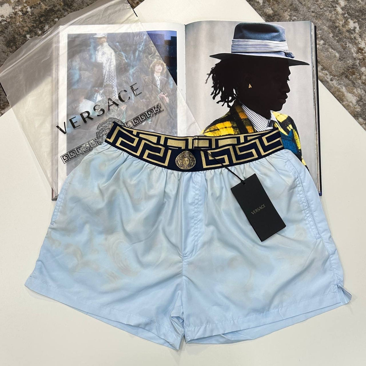 VRCE SWIM SHORTS LIGHT BLUE
