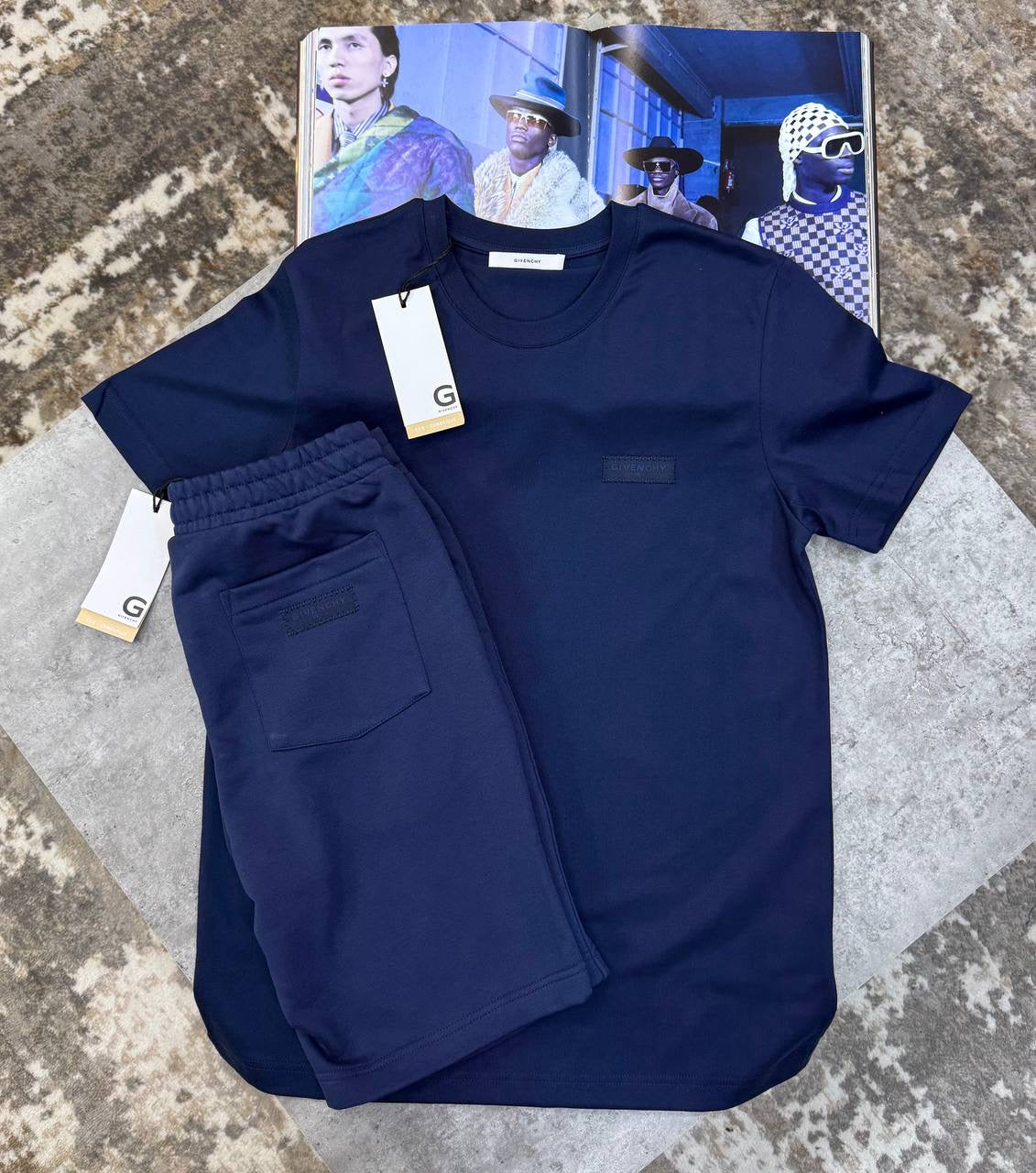 GVNCHY SHORT SET DARKBLUE