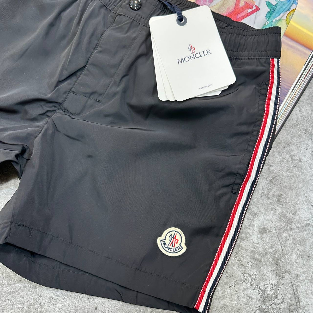 NCLR SIDE STRIPS SWIM SHORTS BLACK