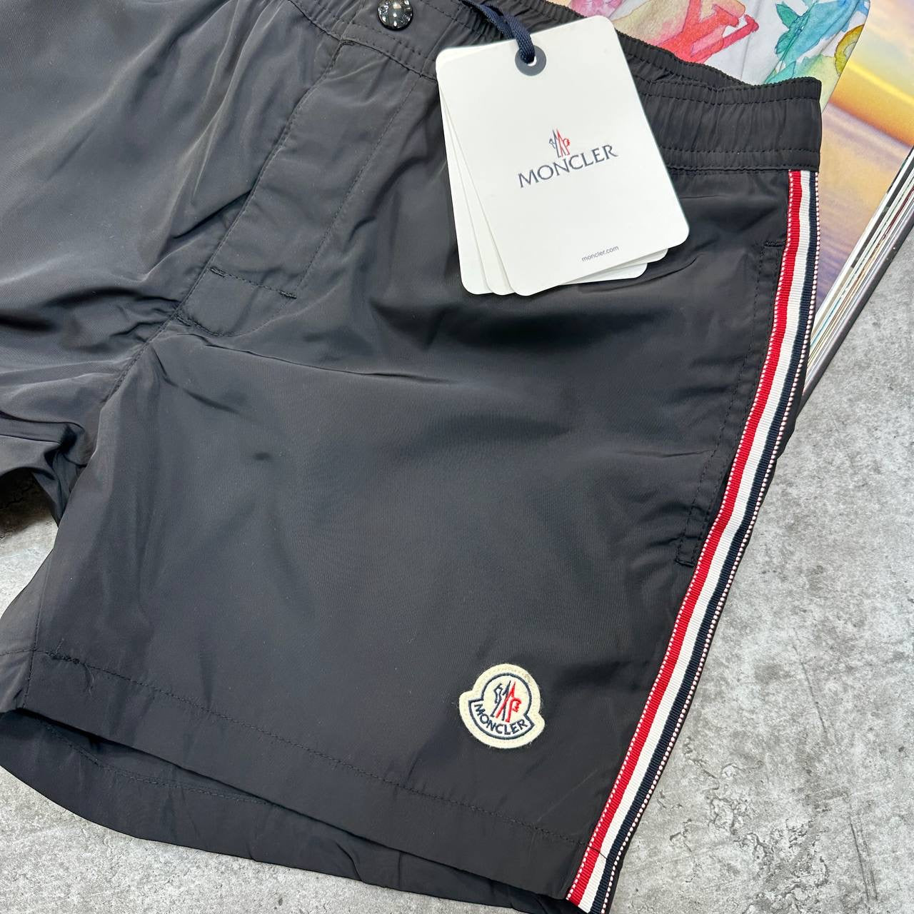 NCLR SIDE STRIPS SWIM SHORTS BLACK