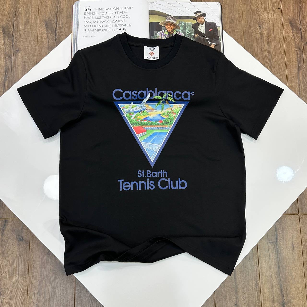 CASA BLNCA TSHIRT-BLACK