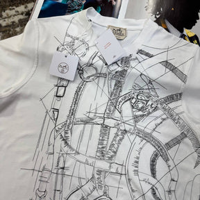 HRMS FRONT BIG PRINT T SHIRT WHITE
