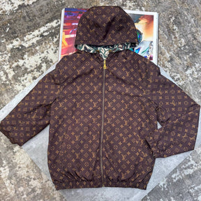 L.V REVERSIBLE JACKET BROWN