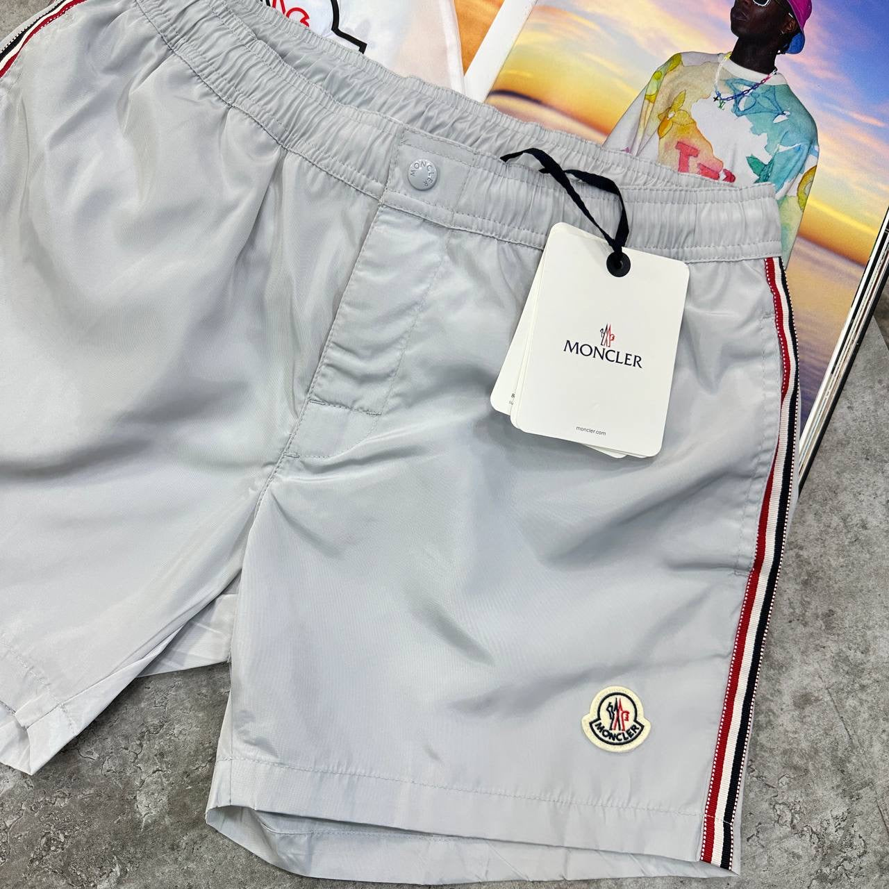 NCLR SHORT SET WHITE/GREY