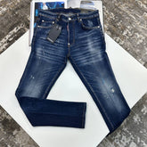DSQD SLIM FIT JEANS BLUE