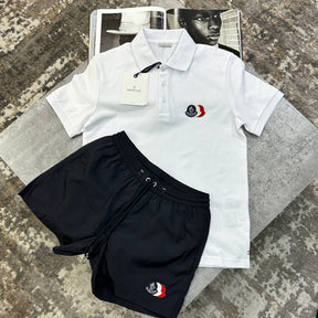 NCLR SHORT SET BLACK/WHITE