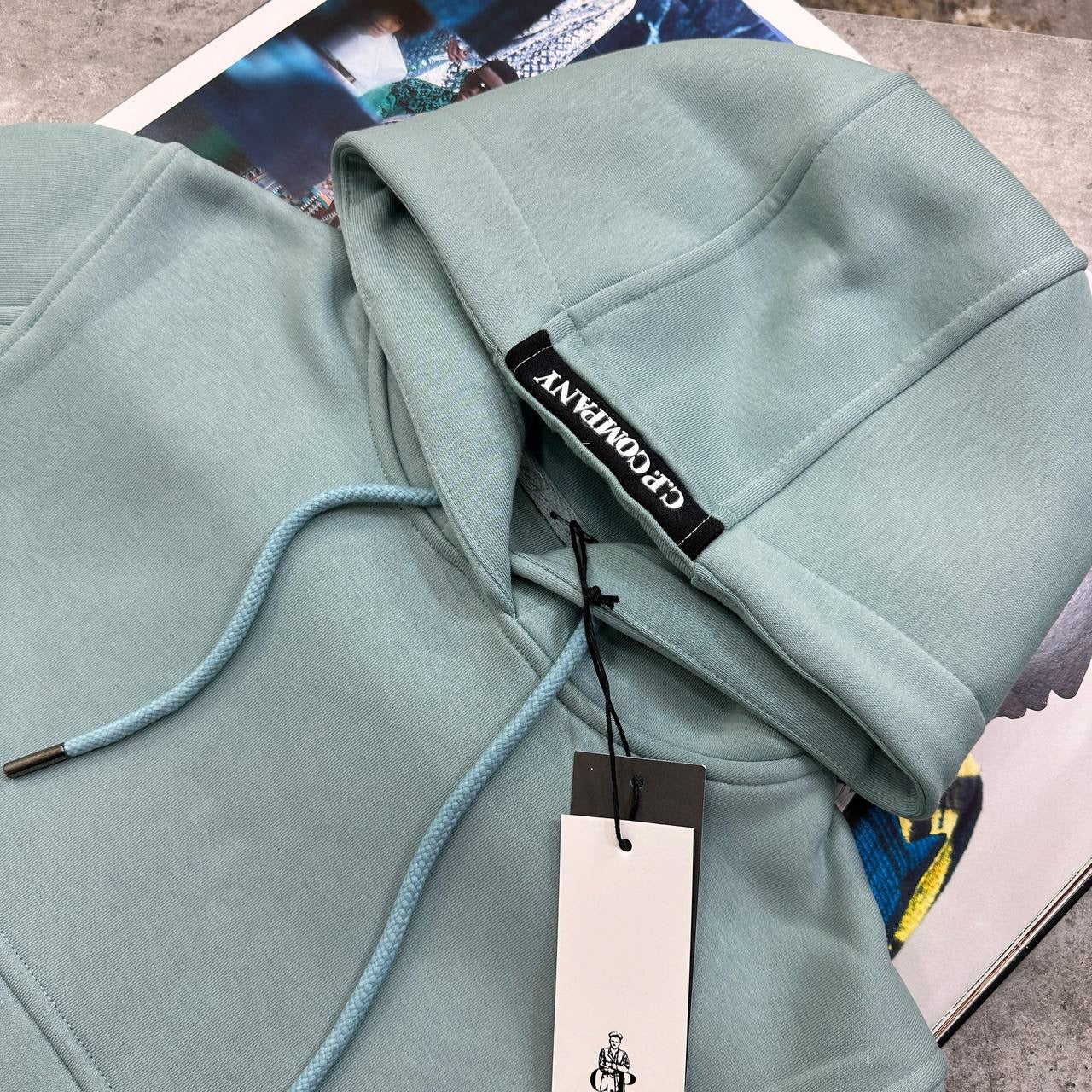 CP SIDE BADGE HOODIE MINT
