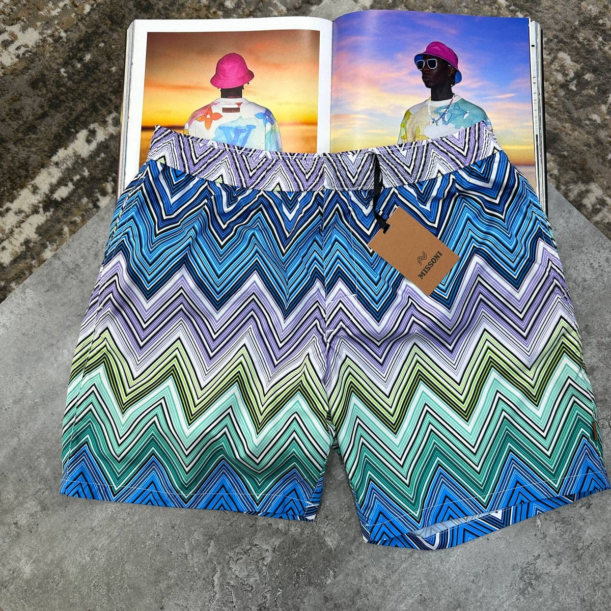 MISNI SWIM SHORTS BLUE
