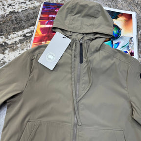 C.G LIGHT WEIGHT JACKET SIDE BLACK BADGE LIGHTBROWN